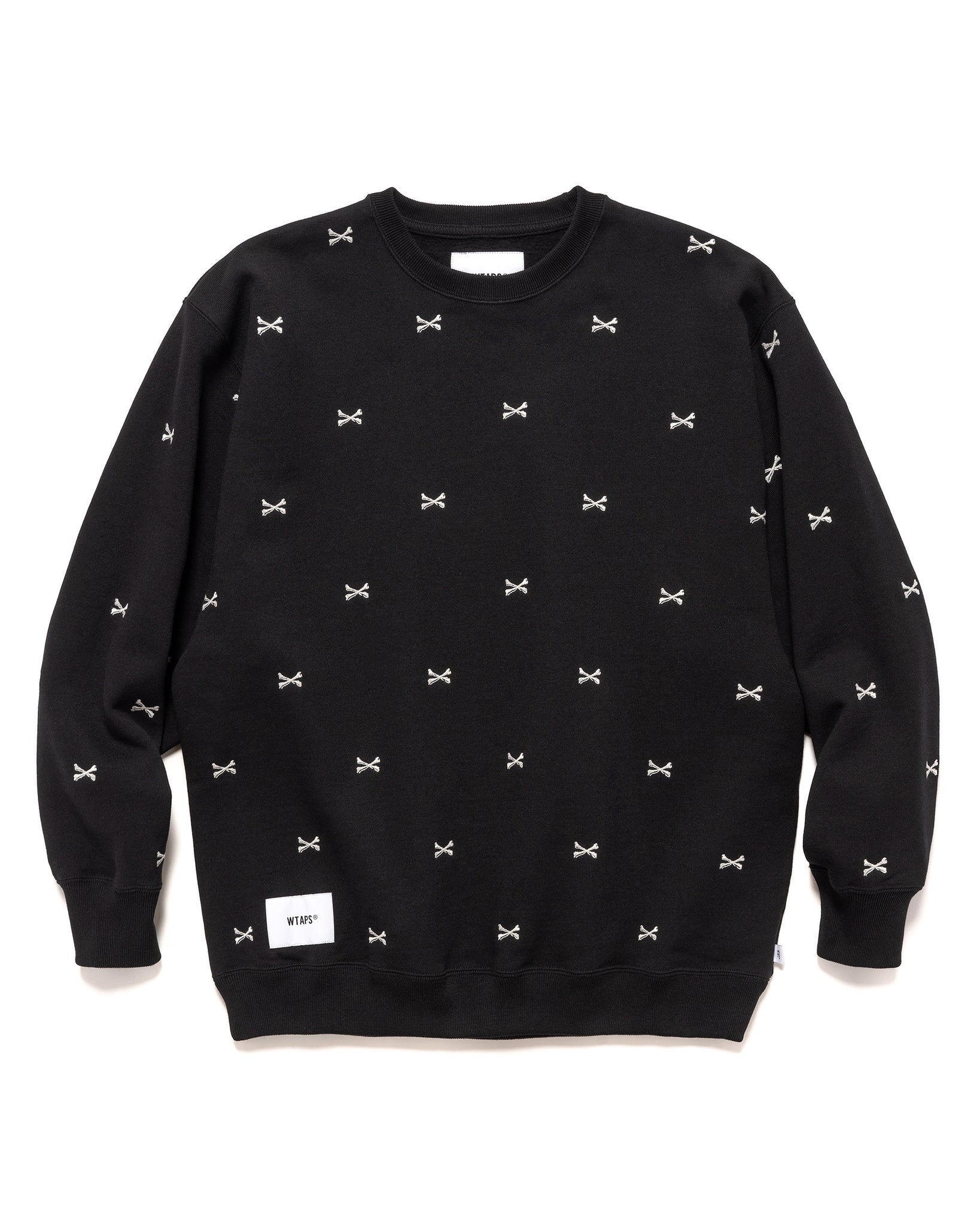 ゆったり柔らか WTAPS ACNE SWEATER ブラック Lサイズ cross bones