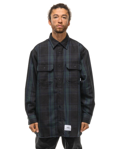 21AW WTAPS DECK LS ヘヴィーフランネルチェックシャツ