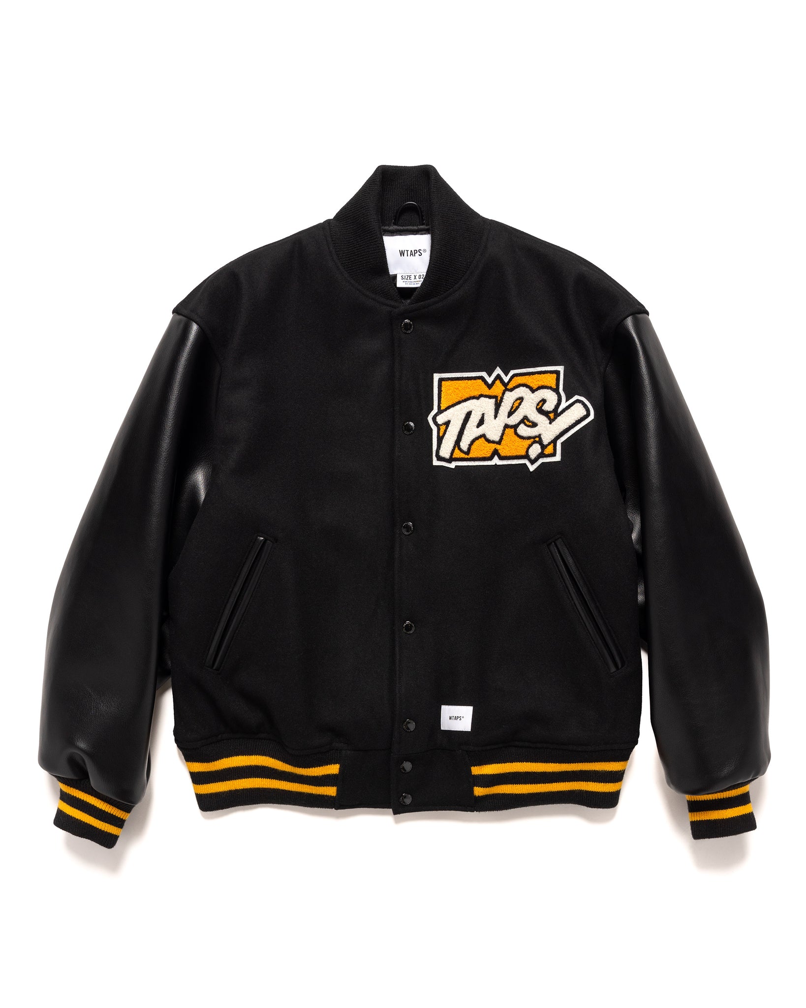 Varsity / Jacket. Wool. Melton. Toon! Black