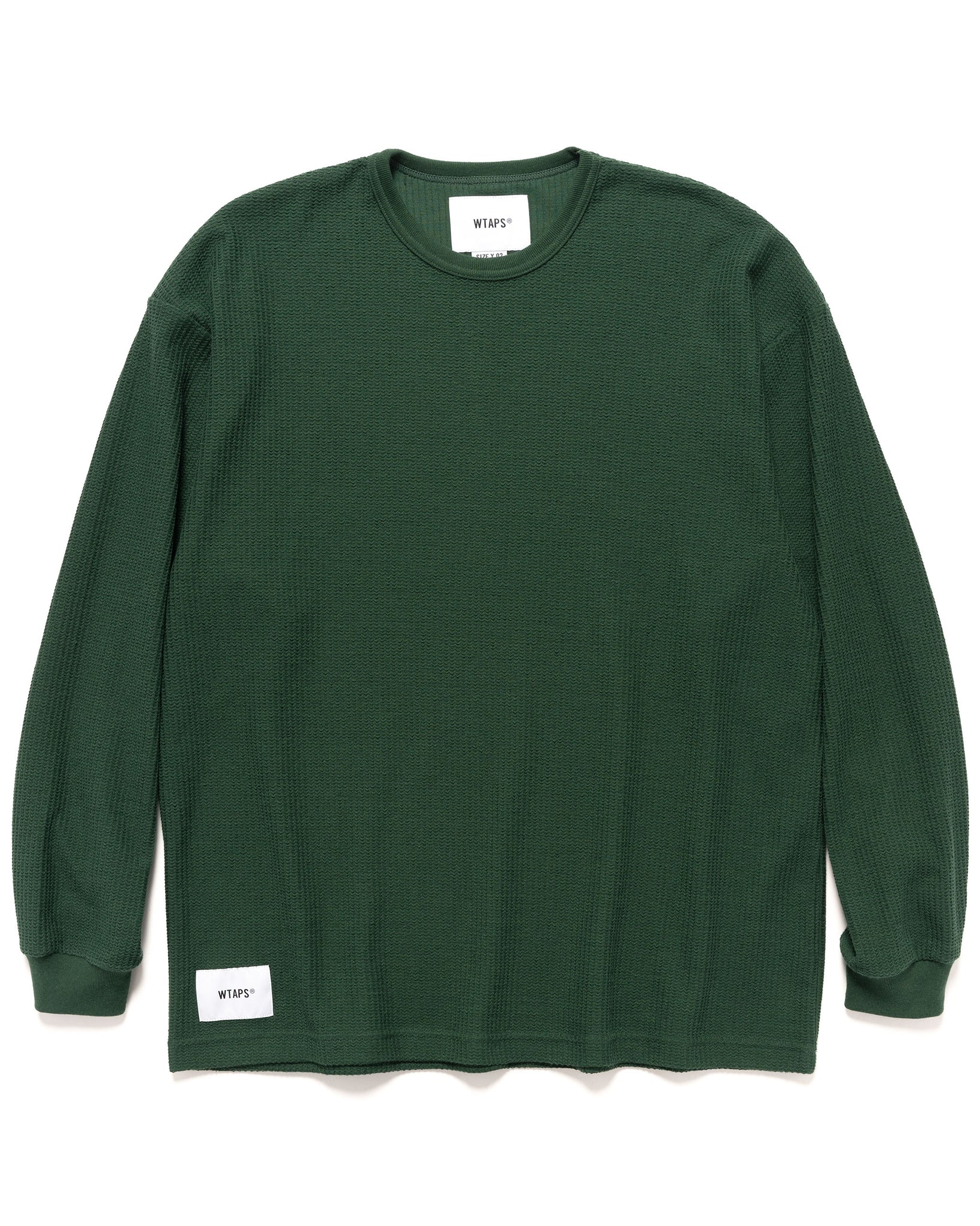 21SS WTAPS WAFFLE サーマル ロンT 長袖 Sサイズ OLIVE-