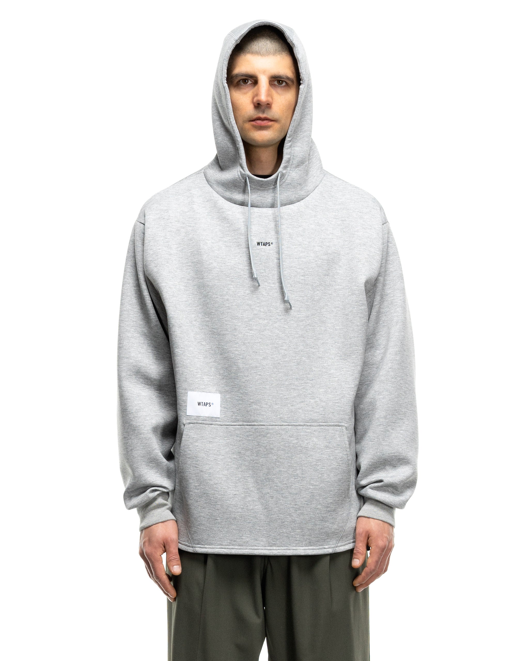 WTAPS WOUND SWEATER RAPO. SIGN ASH GRAY