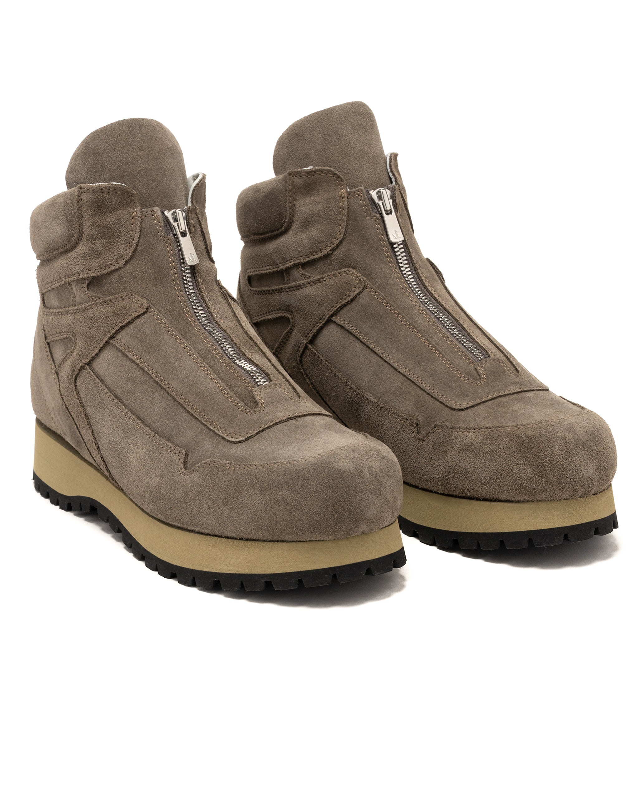 Hiker Zip Boots Cow Leather Cement