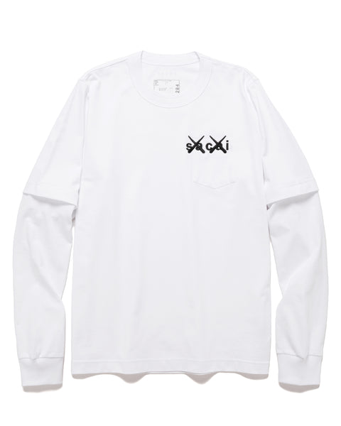 特売イチオリーズ sacai x KAWS / Long Sleeve T-Shirt サイズ1 - メンズ