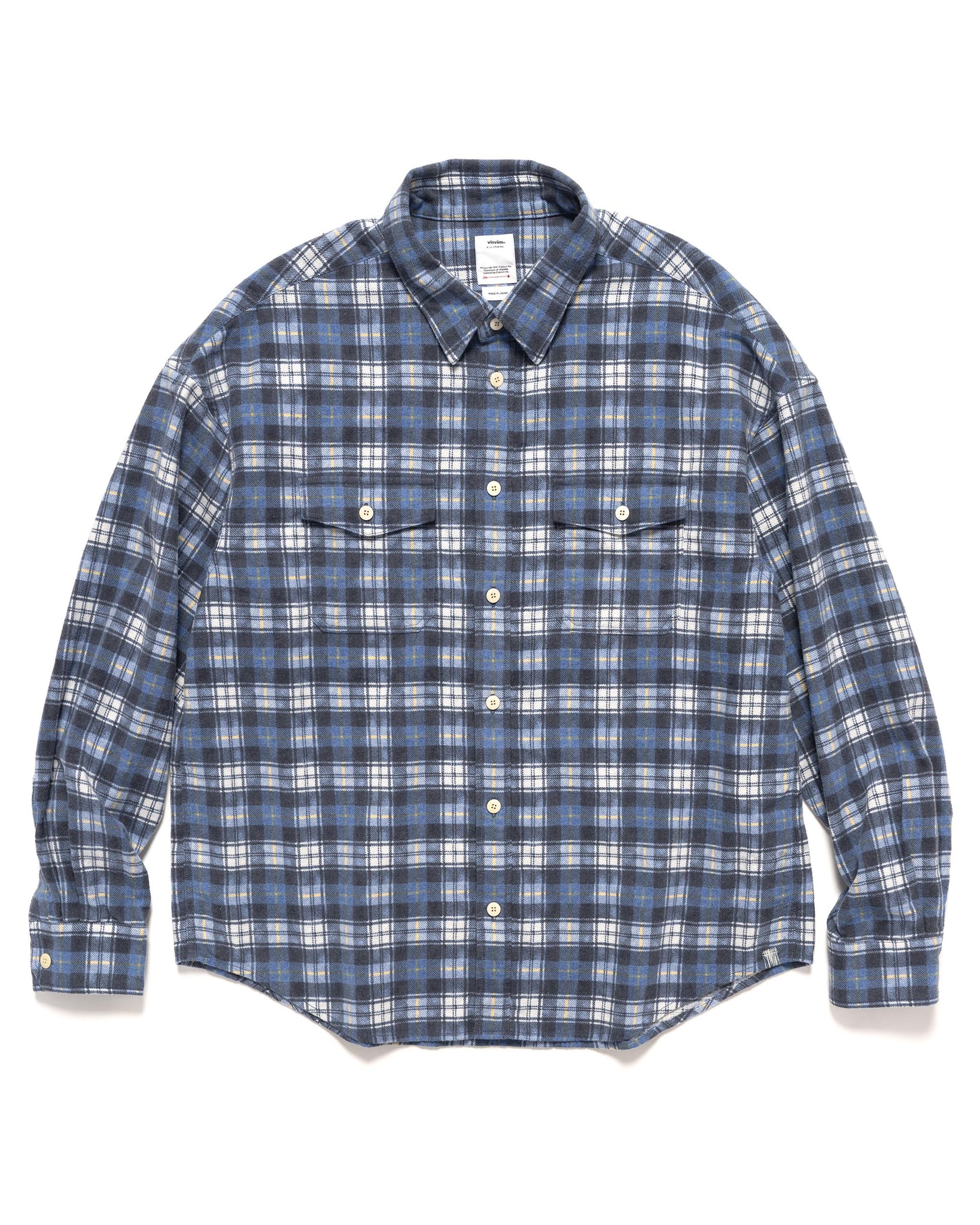 Pioneer Khadi Check L/S Navy