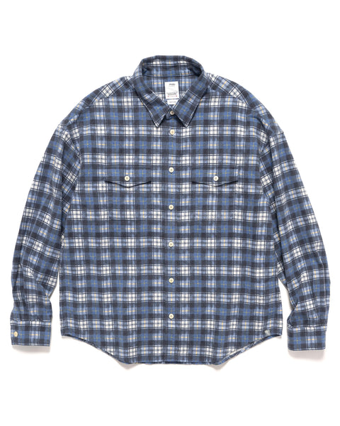 Pioneer Khadi Check L/S NavyPioneer Khadi Check L/S NavyPioneer Khadi Check L/S Navy