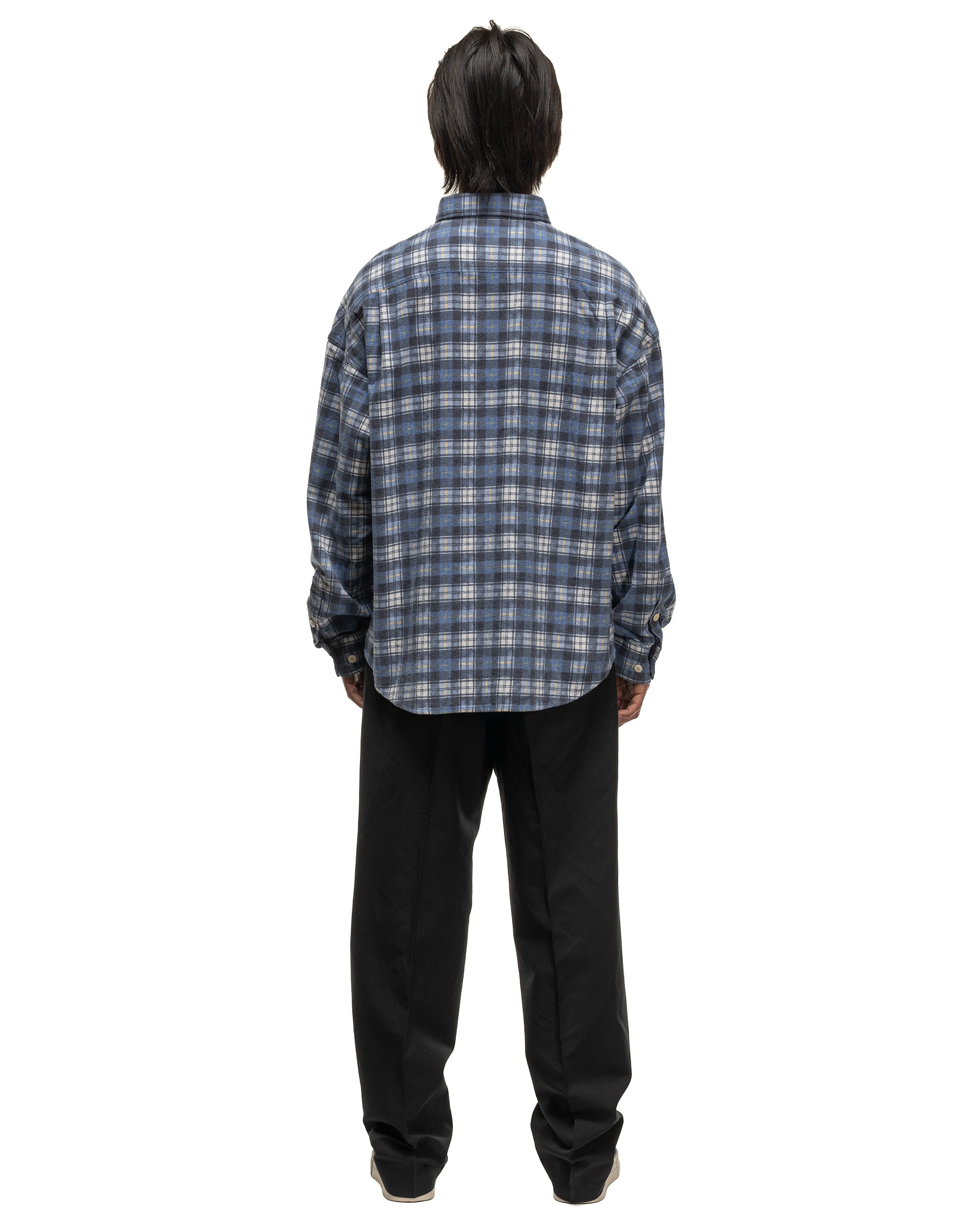 Pioneer Khadi Check L/S Navy | HAVEN