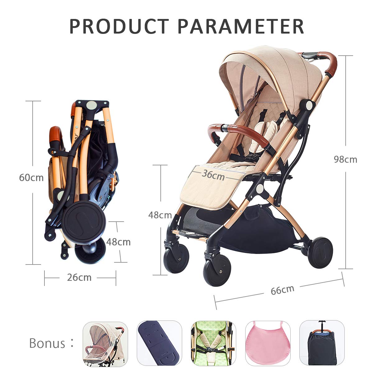 sonarin lightweight stroller