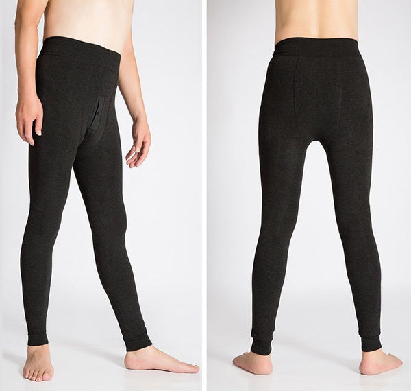 DEVOPS 2 Pack Men's thermal Heated Warm fleece lined Long Johns leggings  (X-Large, Black/Black) - Walmart.com