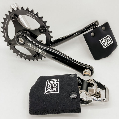 Shimano XTR Trail pedals on Middleburn cranks