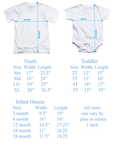 Size Chart for Tarot Card - Death T-Shirt