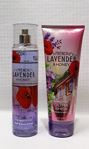 Bath Body Works 2pc Set French Lavender Honey , Mist and Cream