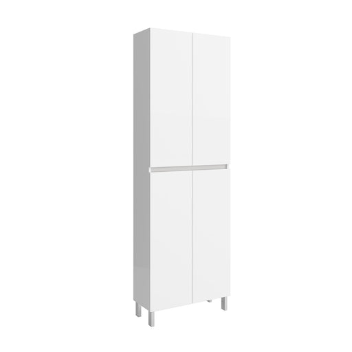 Alacena Mueble Auxiliar Cocina Kit Rubi 6 Puertas Negro Y Blanco