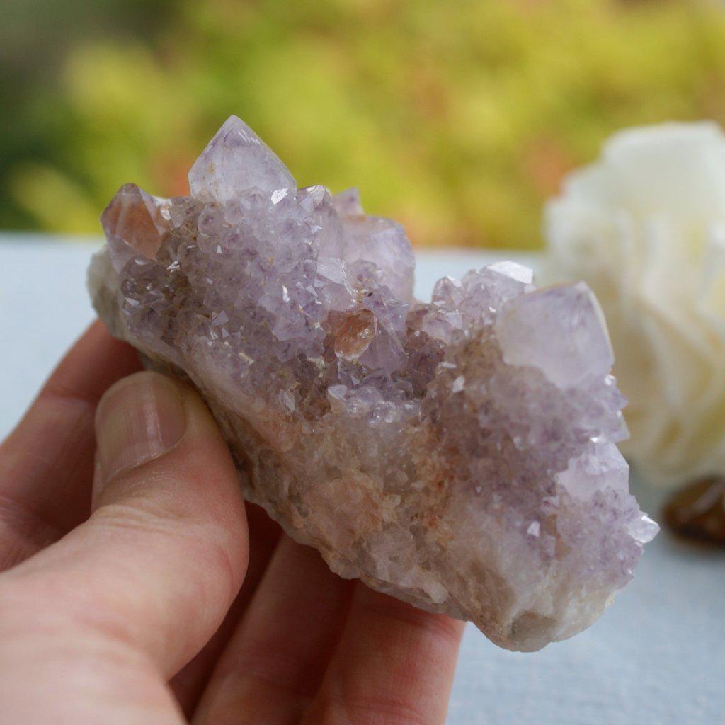 light purple sparkly crystal