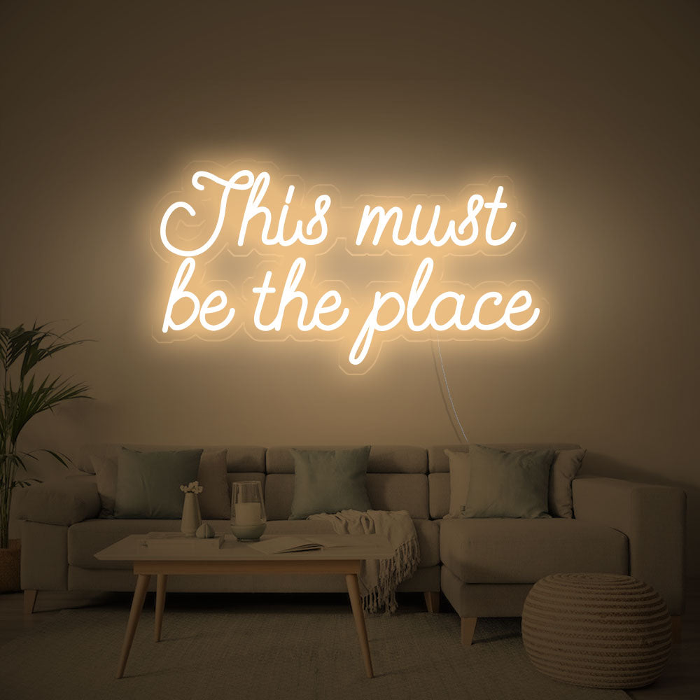 this must be the place led sign