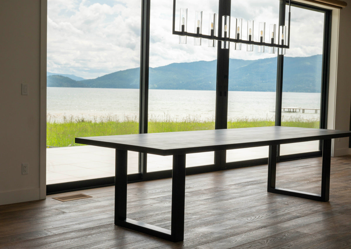 Base camp dining room featuring anodized bronze kul grilles vent covers