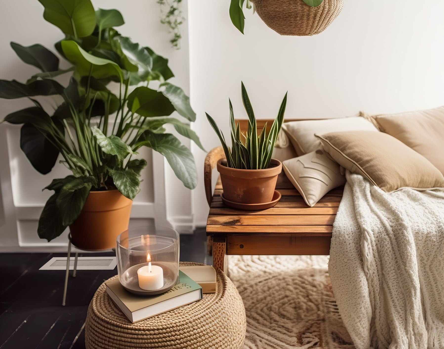 boho styled room interior with white vent cover by kul grilles min