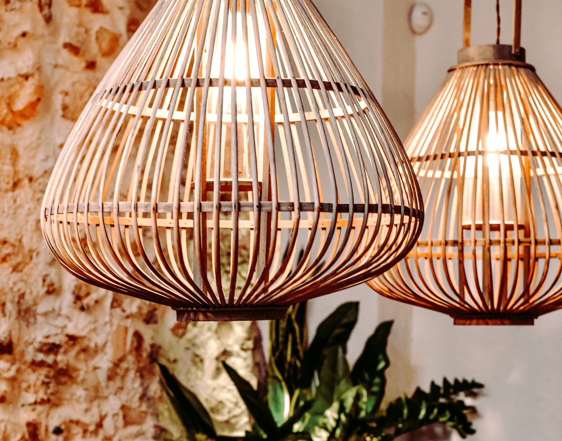 contemporary wicker pendant lights