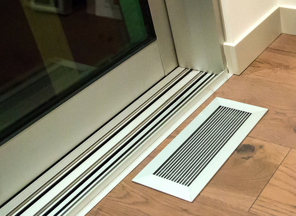 floor vent covers anodized clear finish on hardwood floor by anodized window casing-dwell on design method homes modern prefab show home by kulgrilles