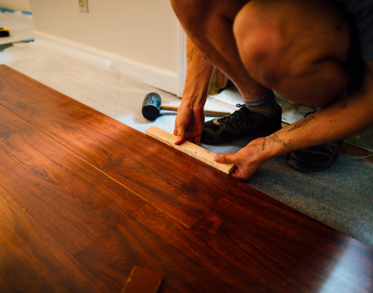 flooring installation with kul grilles vent covers