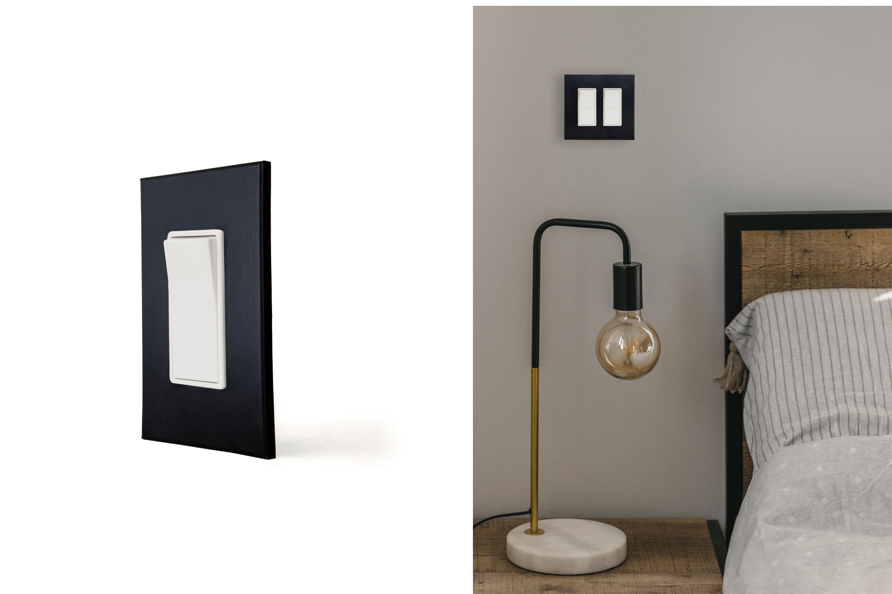 kul grilles anodized matte black light switch plate