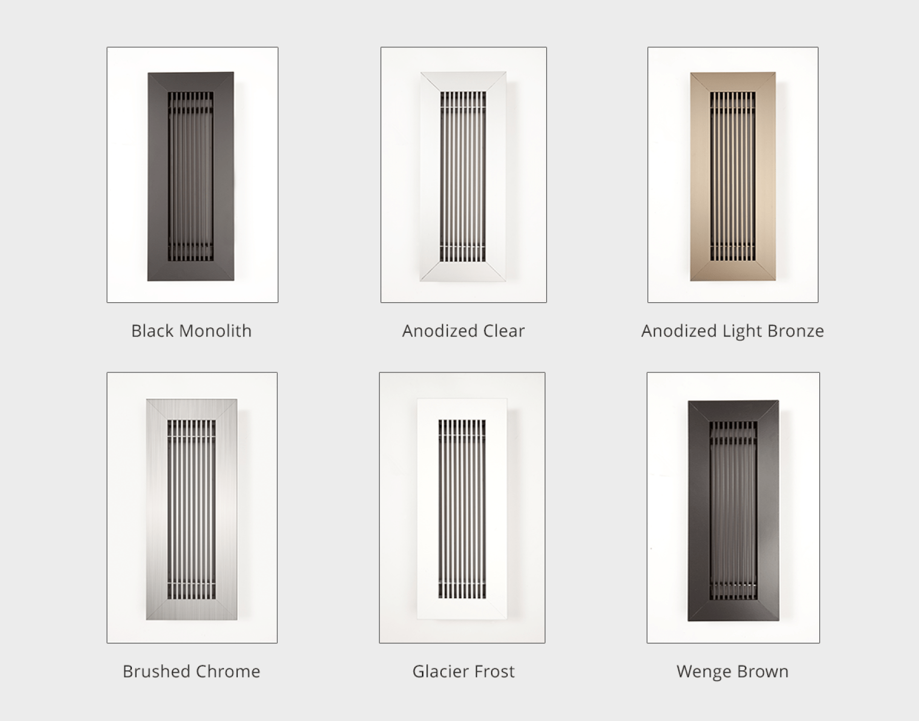 kul grilles vent covers in 6 modern finishes