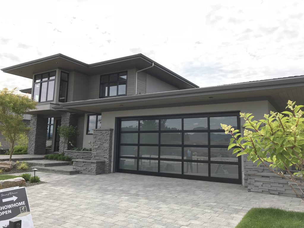 return air grille brushed chrome finish house front exterior wilden builders kelowna showhomes by kulgrilles