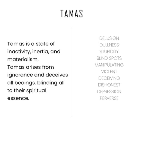 Mahagunas in Ayurveda - How Mahagunas affects our psychological & emotional attributes - Tamas