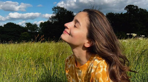 Alia Bhatt - House of Beauty skincare routine - mineral sunscreen with spf 30 ++ - detan mask - aloe vera gel - face scrub - best skincare products for glowing skin