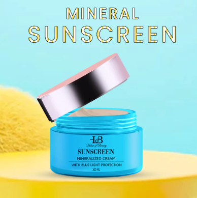 HOB mineral sunscreen with blue light protection 