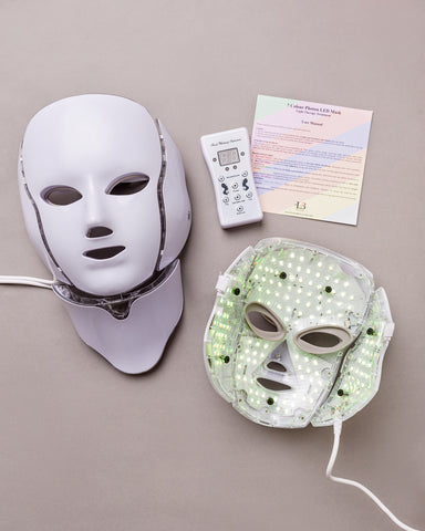 House of Beauty's LED Photon Face Mask - how to use LED Face Mask - benefits of using led lights - photo therapy for acne - anti ageing