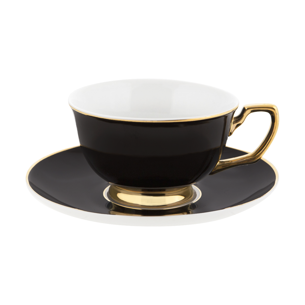 Cristina Re Ebony Teacup & Saucer