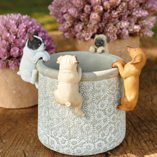 french bulldog candle holder