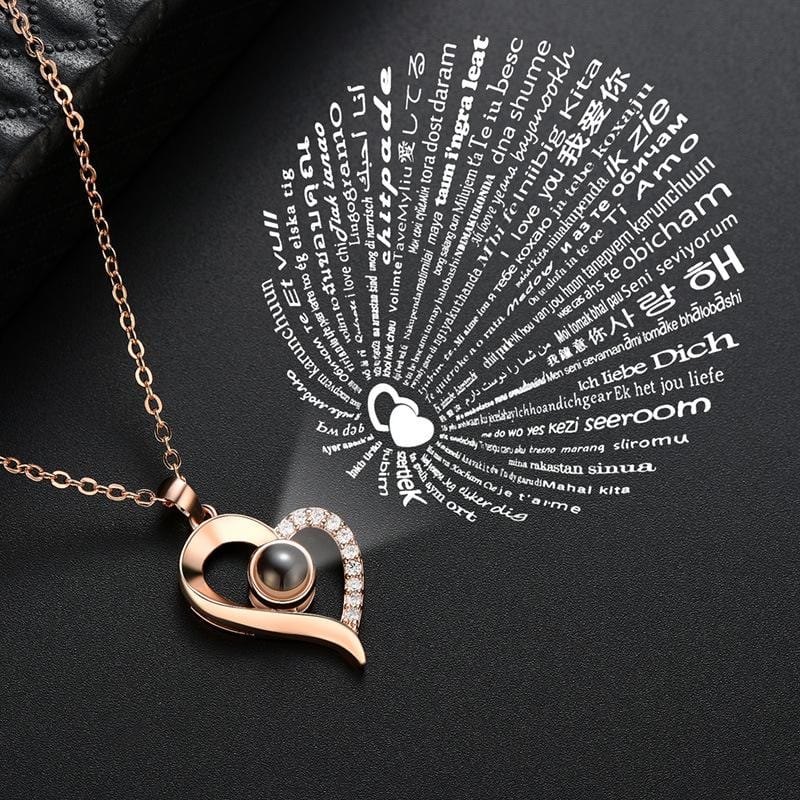 i love you heart pendant