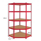 monster-racking-z-rax-corner-storage-shelf-unit-red-90cm-wide Techni-Pros - techni-pros