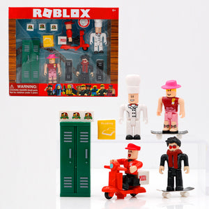 Virtual High School Virtual World Roblox Building Blocks Doll 4 Pcs Mo Prosholiday - roblox fire station model