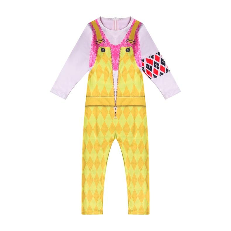 Kids Harley Quinn Birds Of Prey Costume Onesie Jumpsuit For Cosplay Prosholiday - harley quinn birds of prey roblox