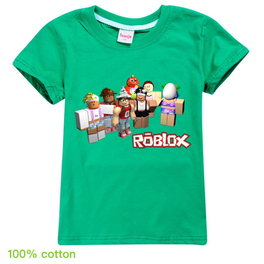 Roblox Kids T Shirt Short Sleeve For Boy And Girls Prosholiday - green apron roblox