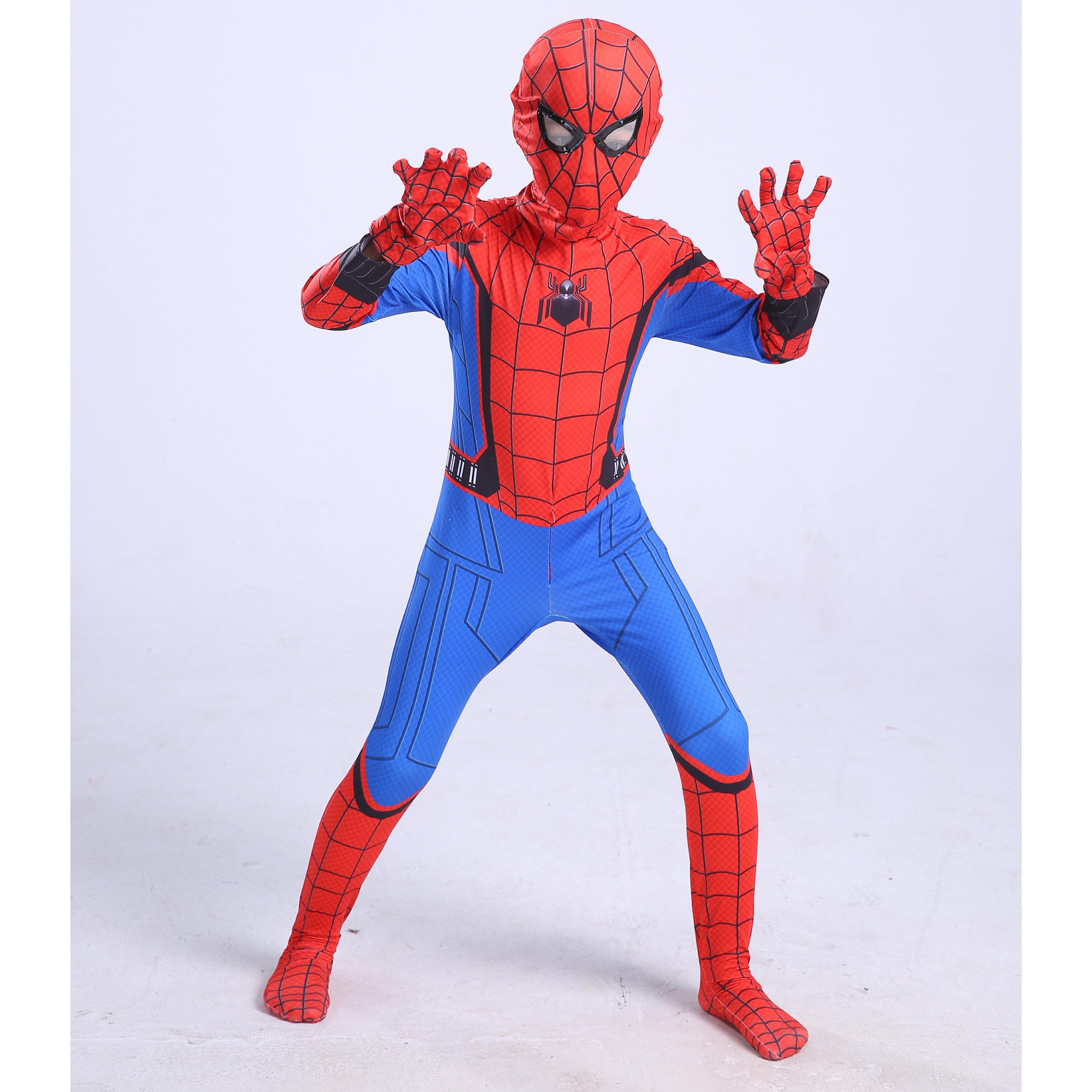 Spider Man Homecoming Jumpsuit Cosplay Costume For Kids - be spiderman roblox bedding spiderman news games games