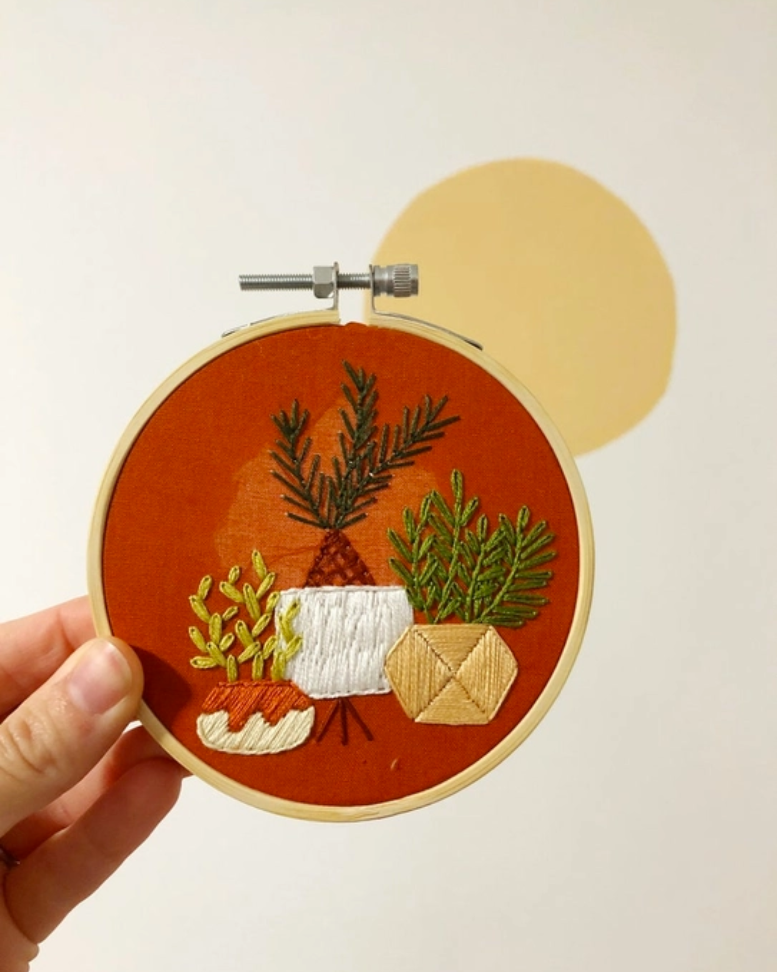 Hand Embroidery Kit - Beginners DIY Craft Project - Stars Modern Needlework