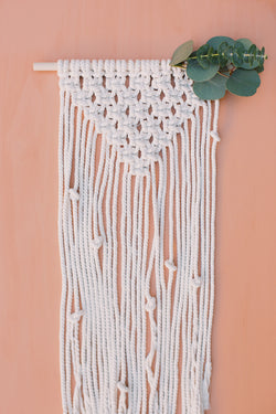 macrame wall hanging plant instructions