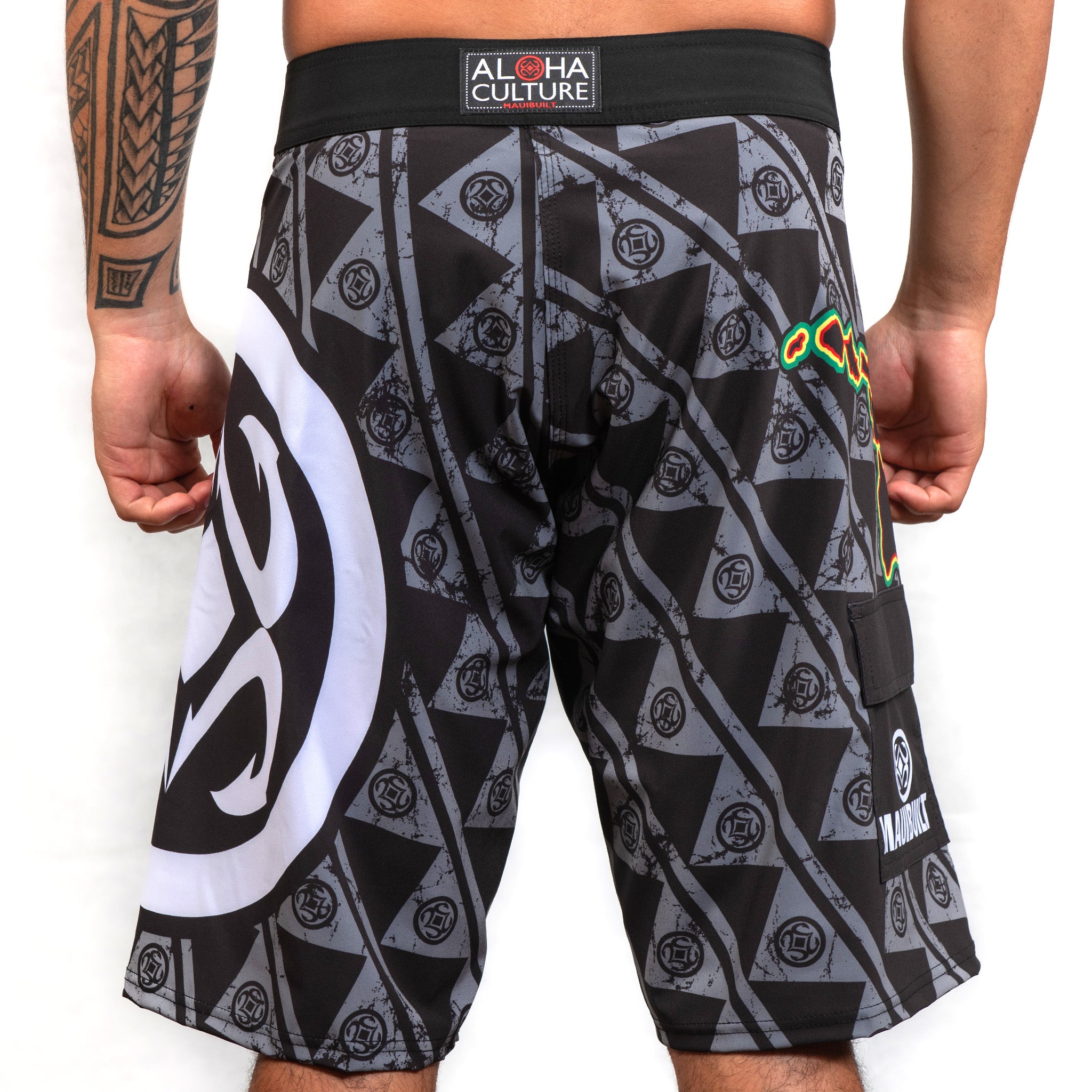 Maui Built Logo Rasta Islands Board Short – Maui Built Hawaii