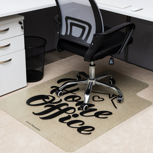 Mind Reader 9-to-5 Collection, Clear 47.5 in. x 35.5 in. PVC Anti-Skid Office  Chair Mat OFFCMAT-CLR - The Home Depot