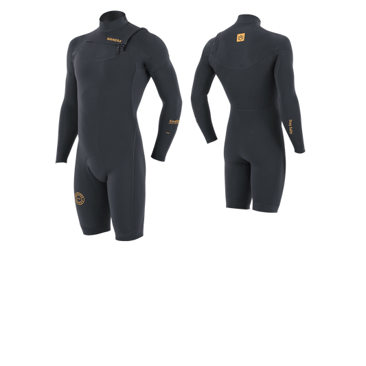 SEAFARER SHORTY HYBRID - FZ 3.2mm (long sleeves - short legs) Anthracite 2023