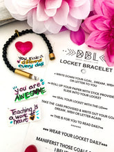 Load image into Gallery viewer, LOCKET BRACELET⫸ carry your ♥ LETTER ♥ in your bracelet♥
