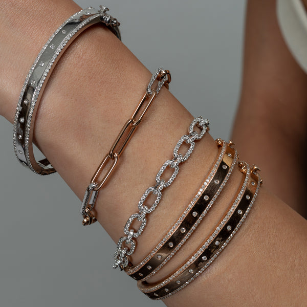 We love to see a Sylva Cie wrist stack! Featuring the baby Ten Table Diamond  Bracelet, Diamond Link Bracelet, Diamond Tennis Bracelet, Te... | Instagram