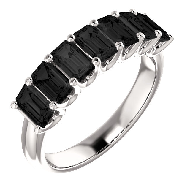 Black Onyx White Gold Ring Rachel Lynn Chicago