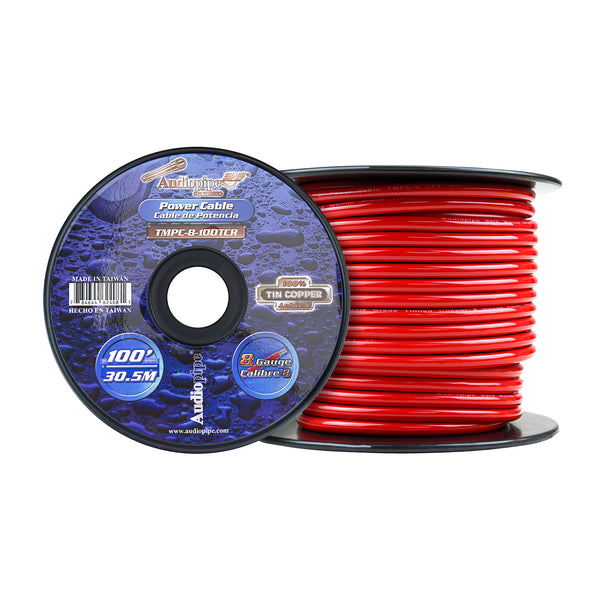 10 GA gauge 100 feet Red Audiopipe Car Audio Home Primary Wire - Best  Connections