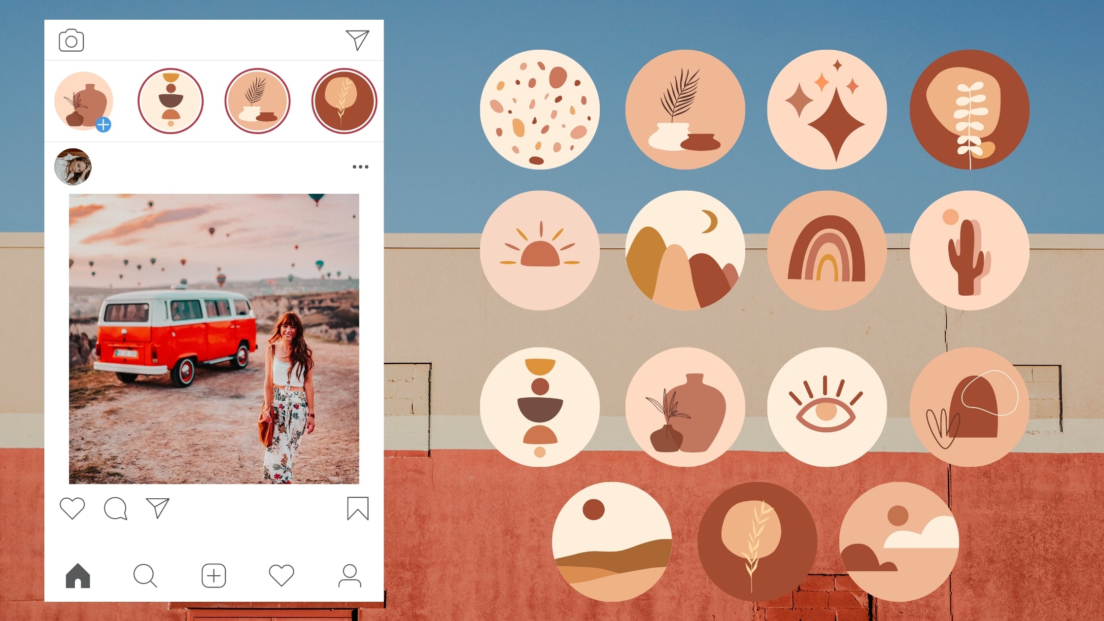 Boho Instagram highlights covers