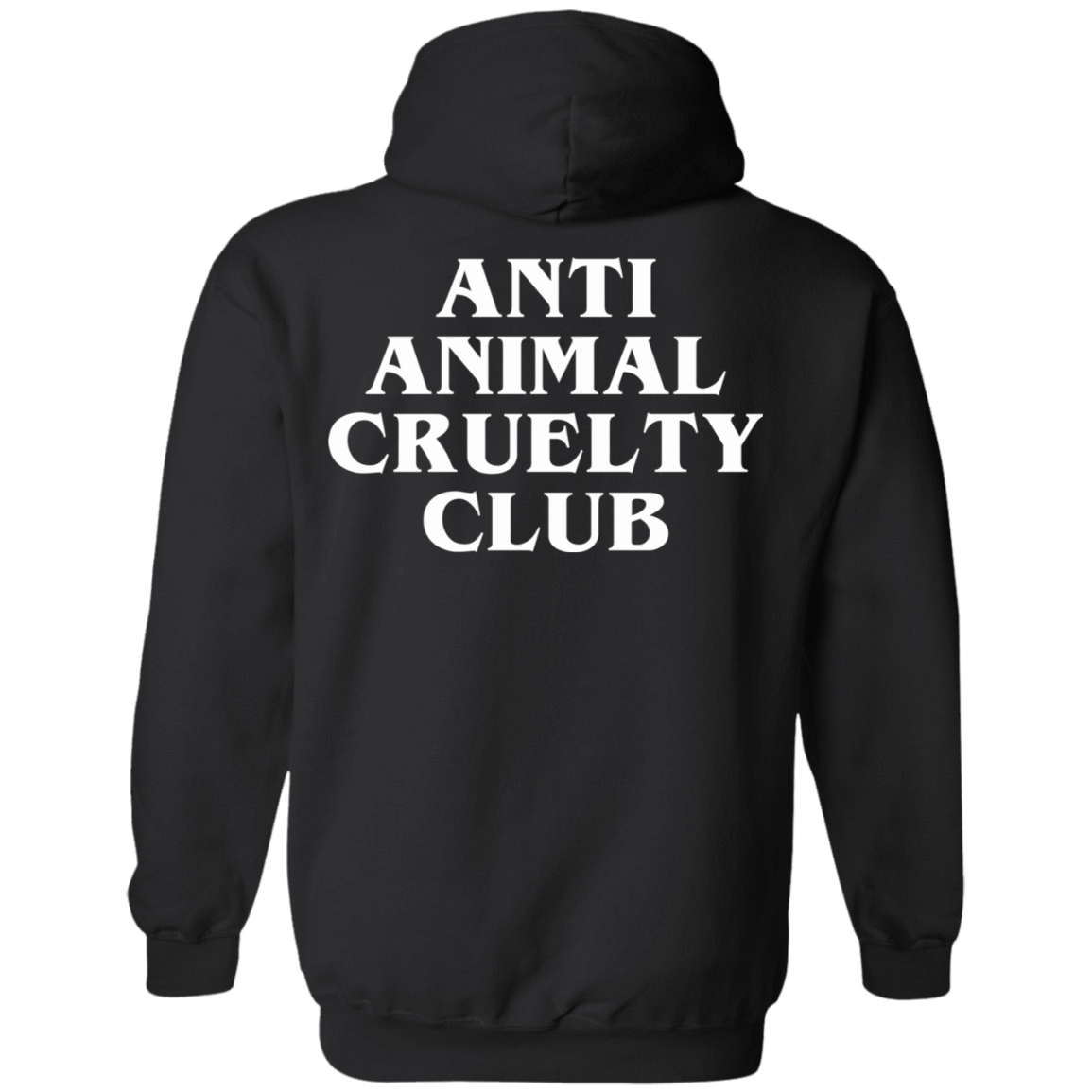 anti animal cruelty club hoodie