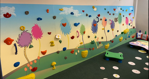 sensory climbing wall for early childhood development